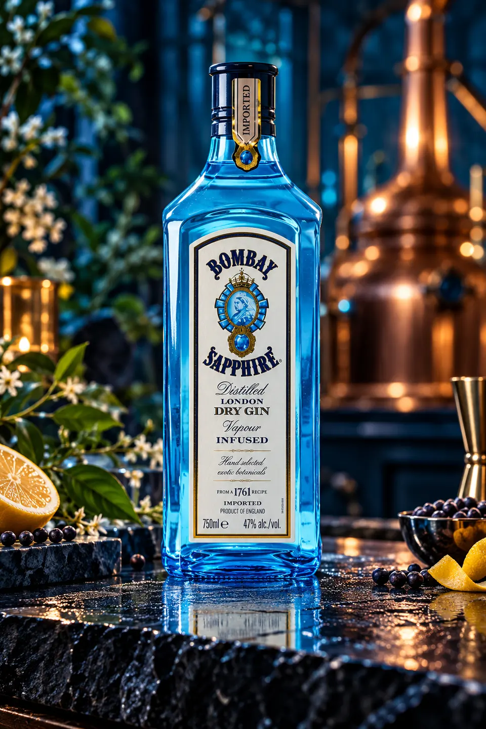 Bombay Sapphire · 750 ml — fotografía de producto
