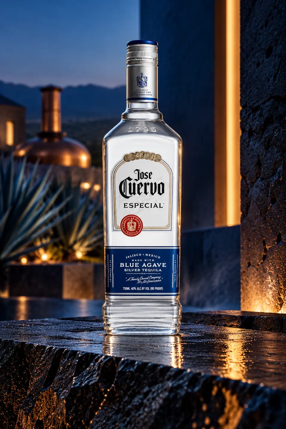 José Cuervo Silver — fotografía de producto